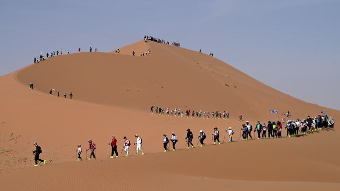 沙漠探险 户外 徒步 穿越 旅游 风沙