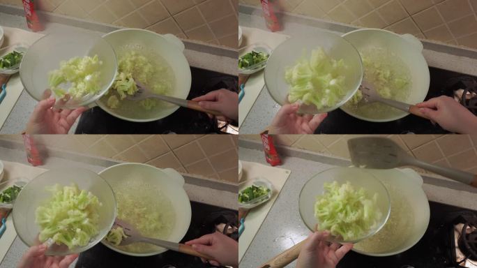 菜花过水焯水备用花菜 (2)