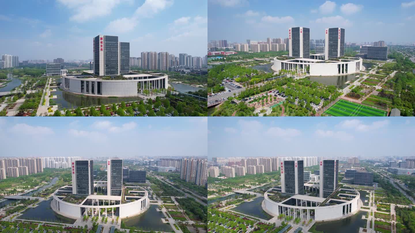 【4K济宁】太白湖新区 新城发展大厦