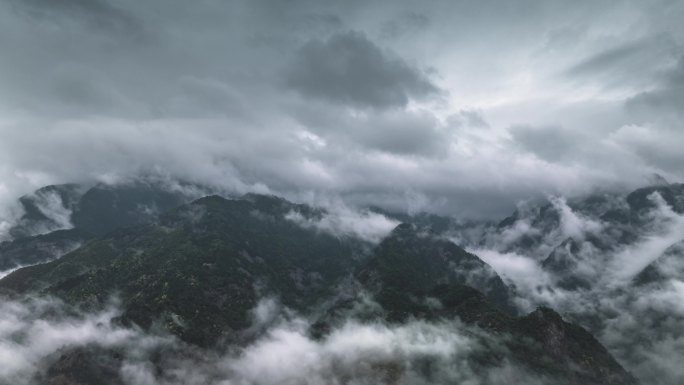 黄山云海延时 震撼中国风水墨山水片头