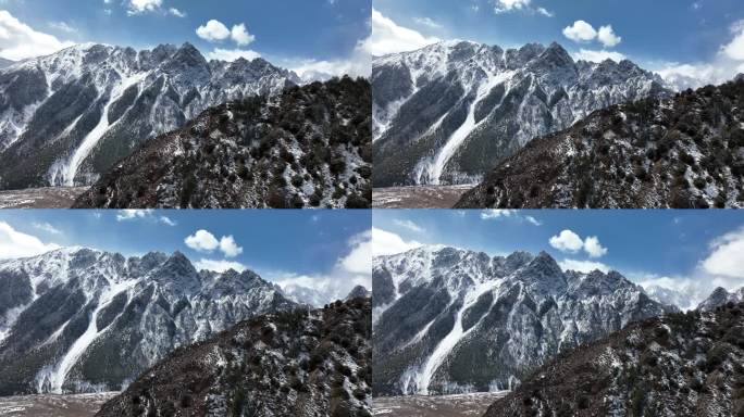 西藏雪山空境巍峨雪山唯美雪山