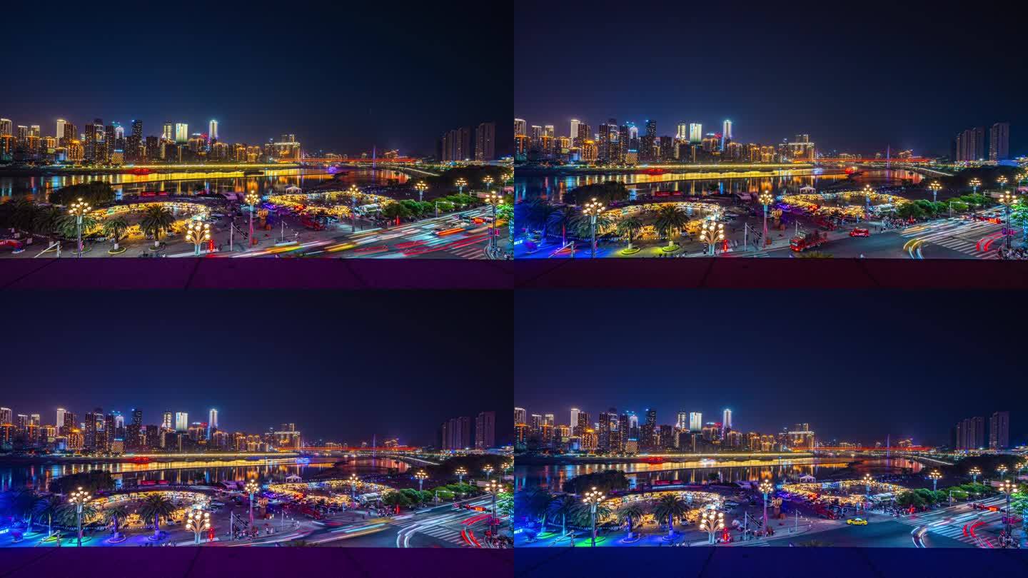 8K重庆夜景延时摄影素材