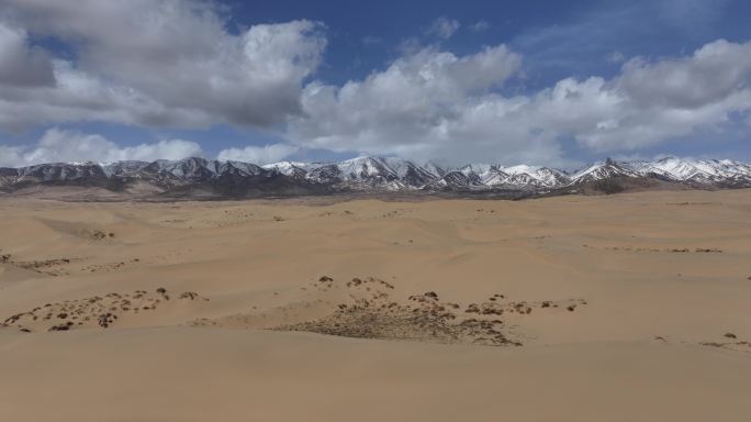 青海湖 沙漠 航拍 旅游景区生态 同宝山