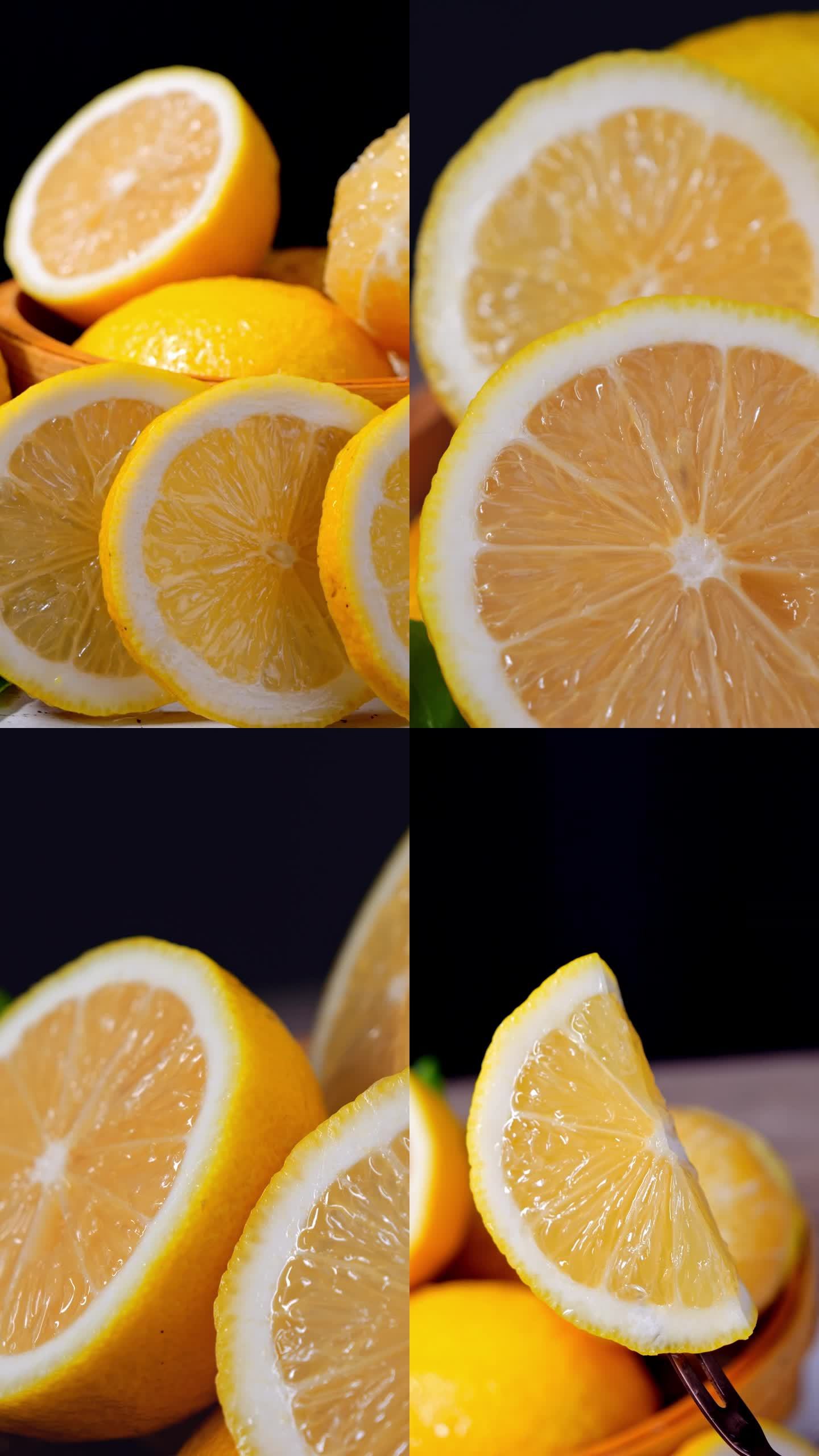 柠檬 黄柠檬竖版实拍