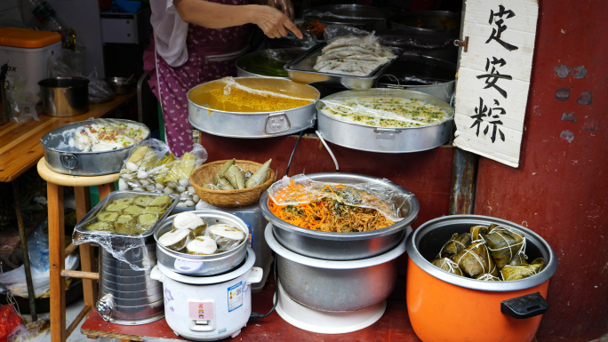 海南海口地方特色网红小吃街本地美食合集