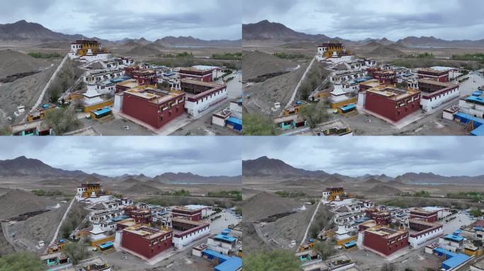 西藏日喀则嘎东寺航拍