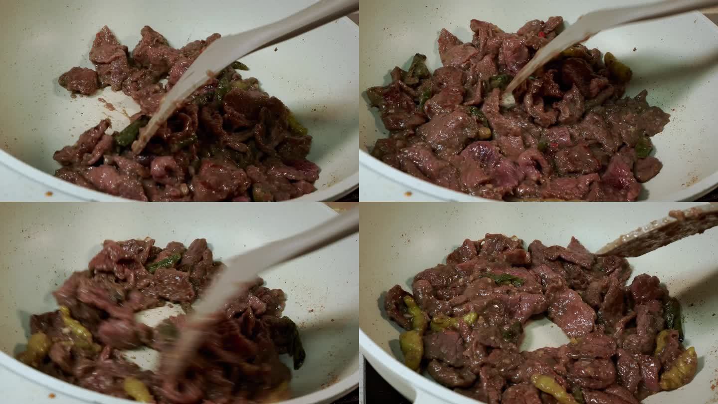 炒制泡椒牛肉下饭菜 (4)