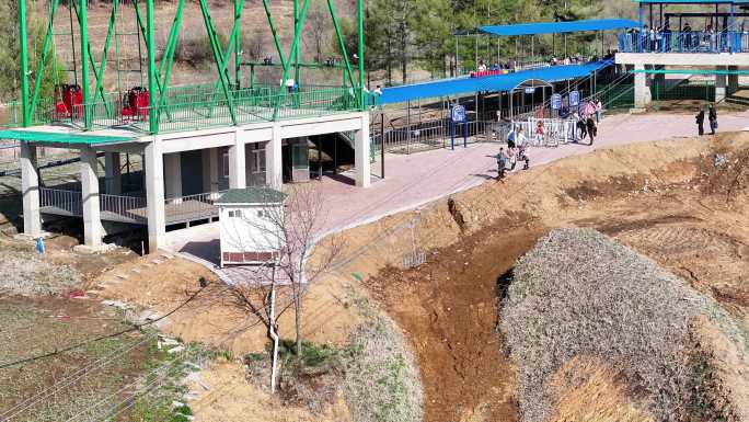 航拍辽源市田雨小镇