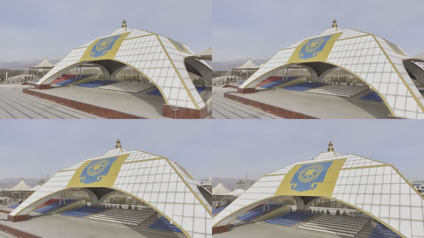 内蒙古乌拉特后旗那达慕体育场4K航拍