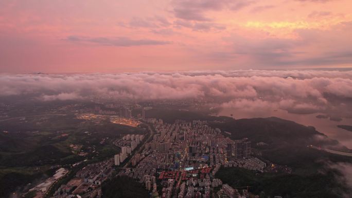 深圳日落晚霞