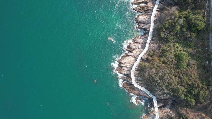 深圳海岸线，深圳大梅沙海景