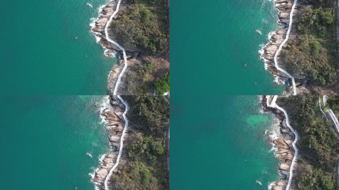 深圳海岸线，深圳大梅沙海景