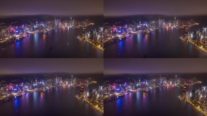 香港航拍延时大气镜头