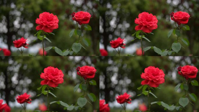红玫瑰 玫瑰 特写 花