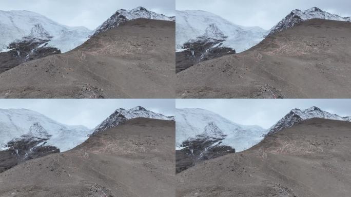 航拍拉诺拉冰川附近