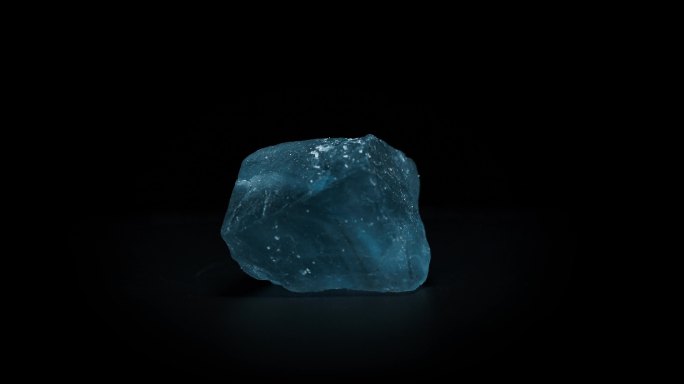 蓝萤石矿石标本