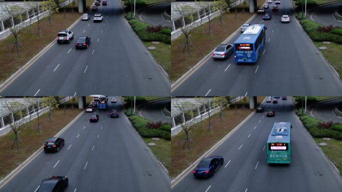 公路交通汽车畅顺通行