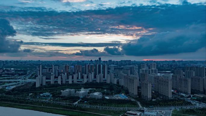 长春伊通河-南溪日落延时