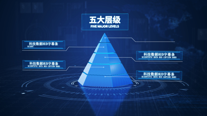 蓝色金字塔层级架构介绍