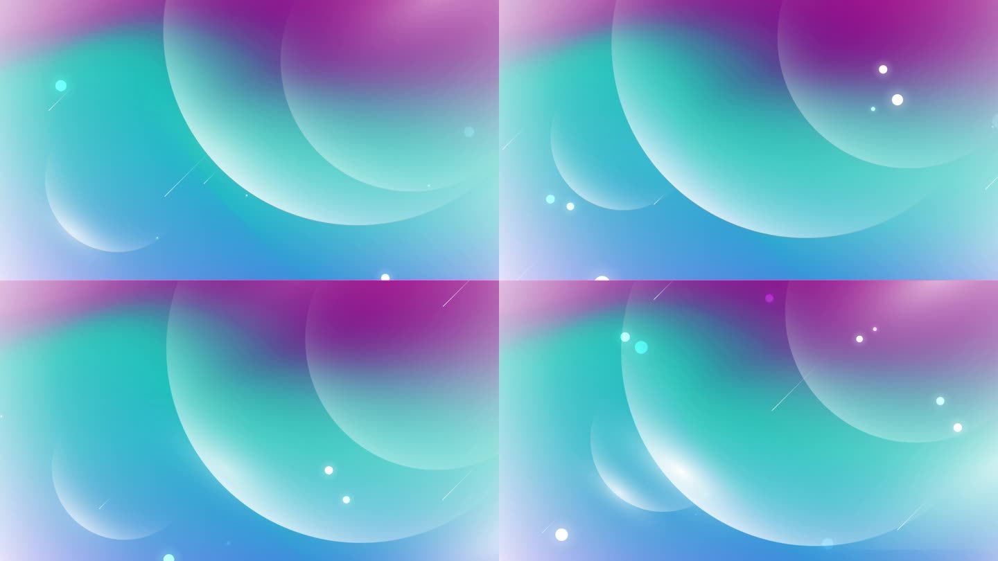 空间感紫绿渐变圆球体形状抽象背景