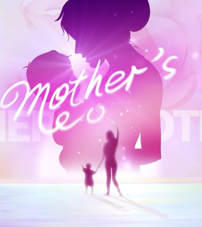 感恩母亲节竖版祝福视频AE模板