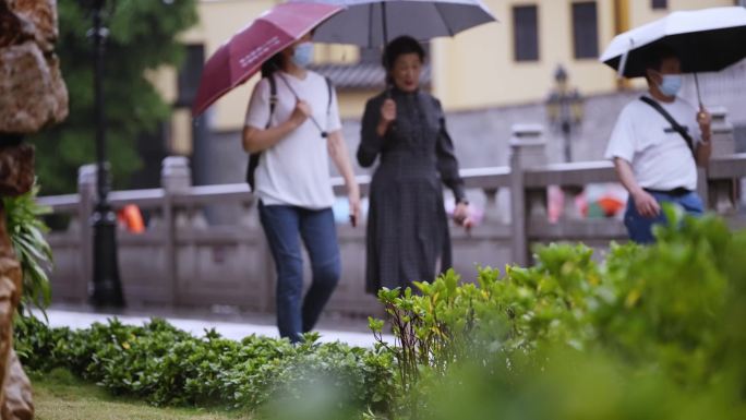 雨中散步