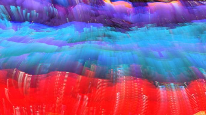 抽象背景艺术海浪涌动创意粒子视觉投影39
