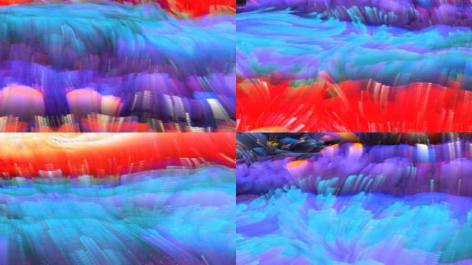 抽象背景艺术海浪涌动创意粒子视觉投影39