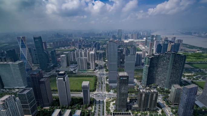 杭州 钱江世纪城 未来规划 航拍 3D