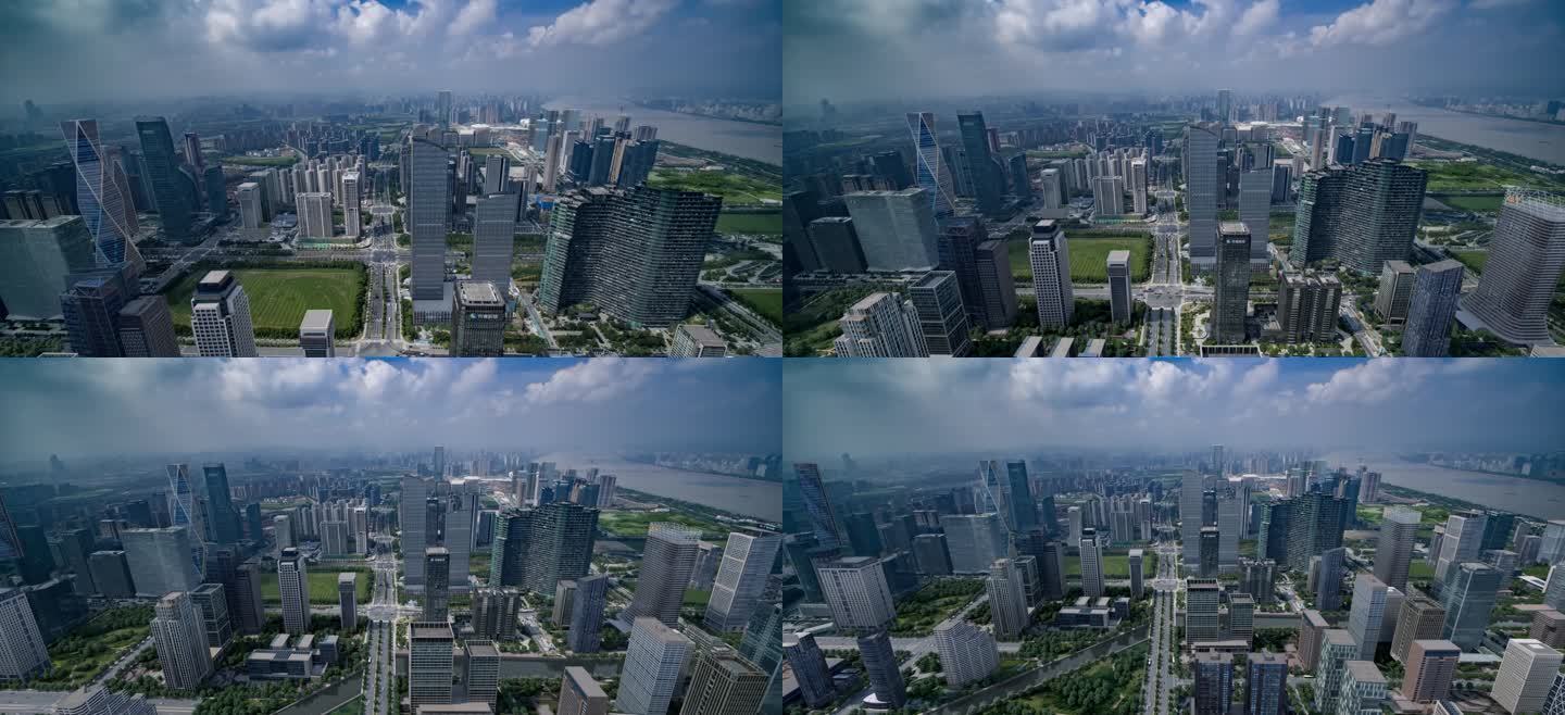 杭州 钱江世纪城 未来规划 航拍 3D