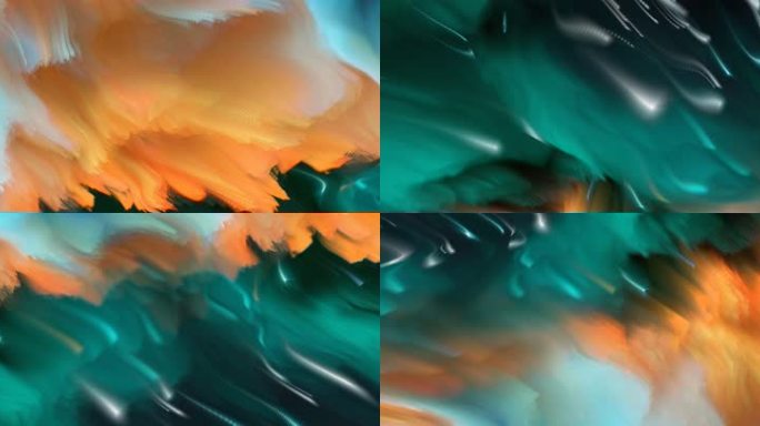抽象背景艺术海浪涌动创意粒子视觉投影76
