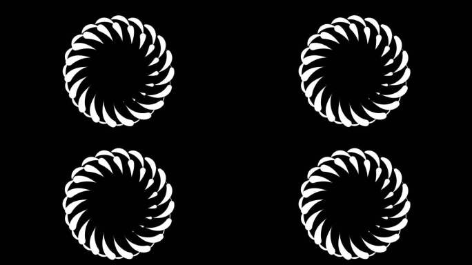 圆形黑白图形旋转动态-1