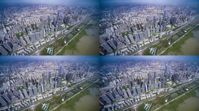 武汉 二七滨江 未来规划 航拍 3D