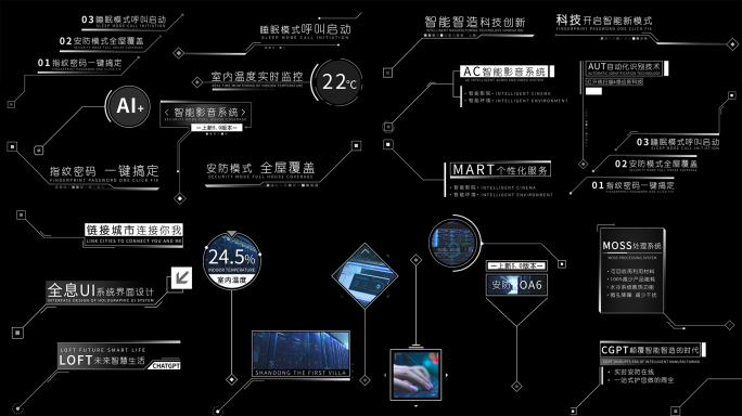 简洁科技字幕条