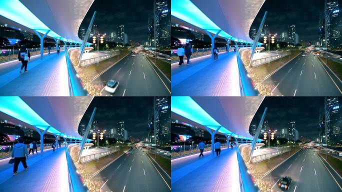 深圳南山区CBD行人天桥