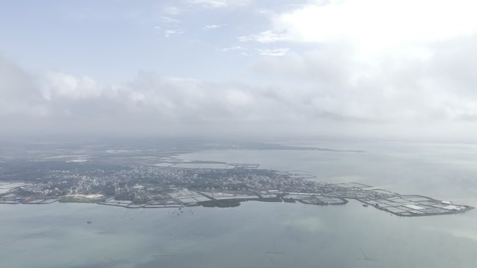 广东湛江流沙村海景4K航拍