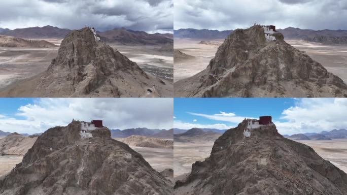 西藏日喀则昂仁县拉扎寺航拍