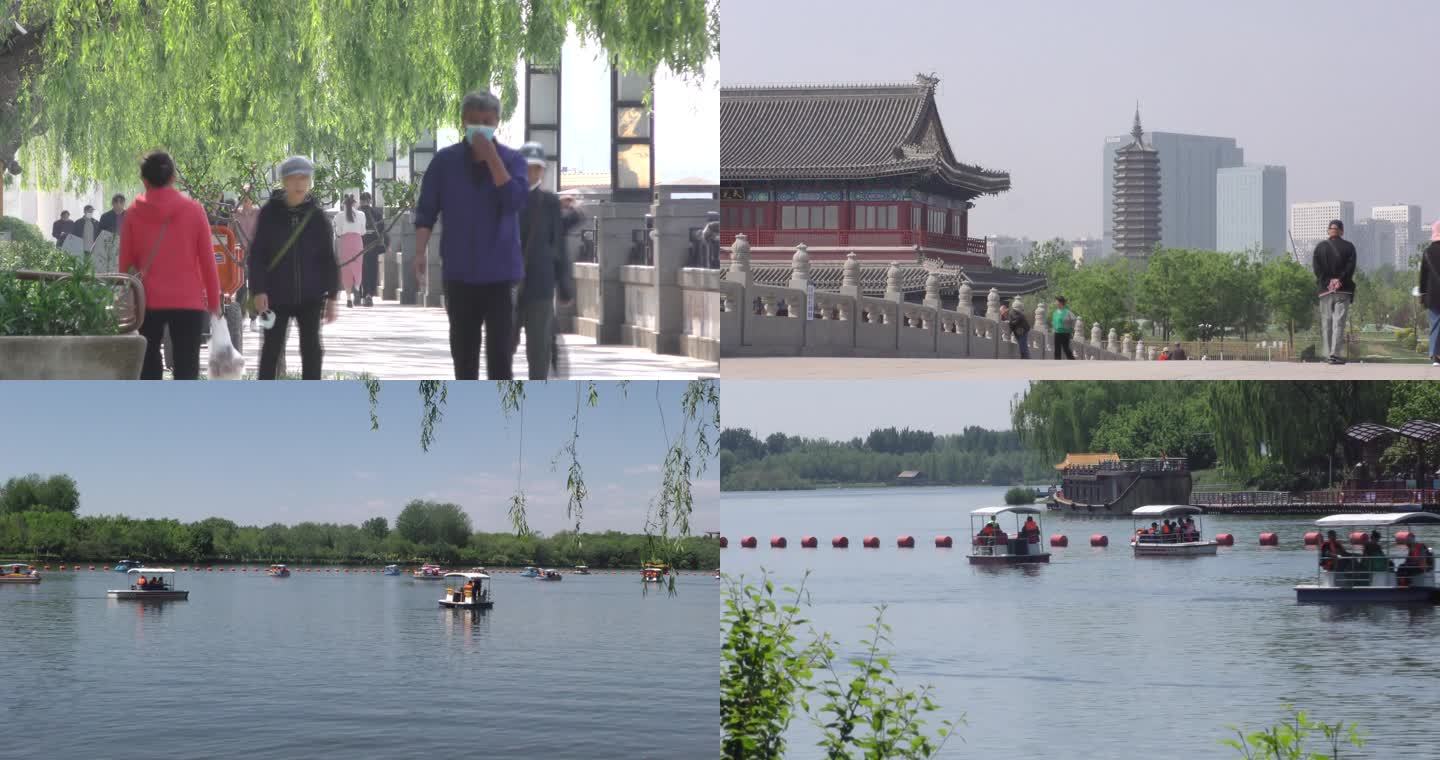 踏青春游北京通州 运河文化旅游景区骑行
