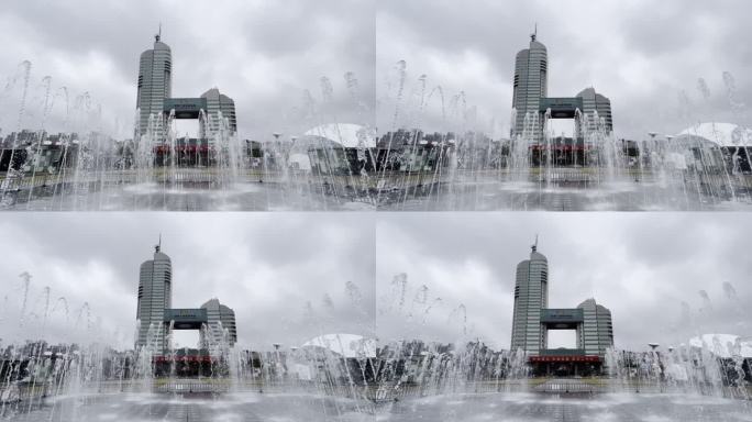 湖南卫视大楼+喷泉