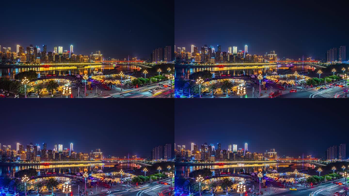 8K重庆夜景延时摄影素材（去闪）