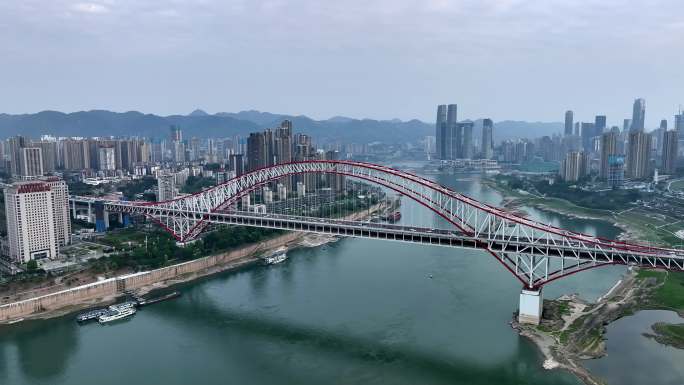 重庆朝天门大桥航拍29