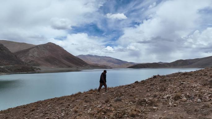 西藏日喀则浪错航拍