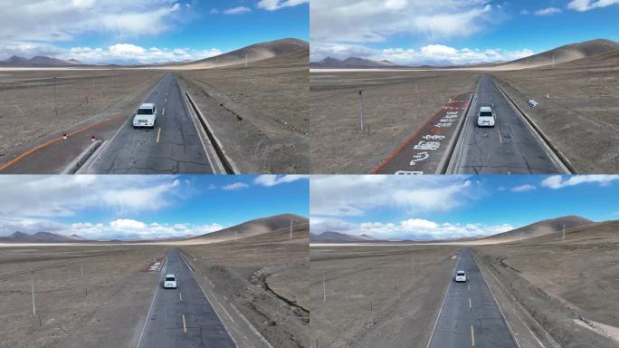 西藏航拍 陆巡兰德酷路泽