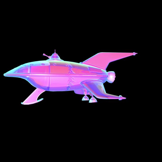 赛博朋克 宇宙飞船UFO外星人星舰太空1