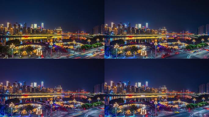 4K重庆夜景延时摄影素材-3（去闪）