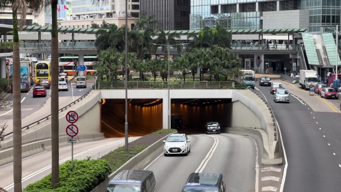 香港干诺道中交通枢纽