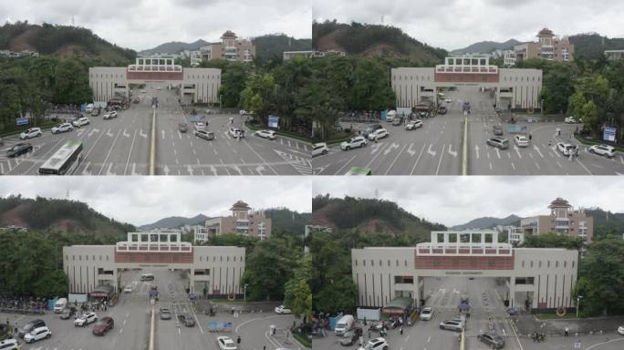 广东省惠州市惠州学院航拍大学学校