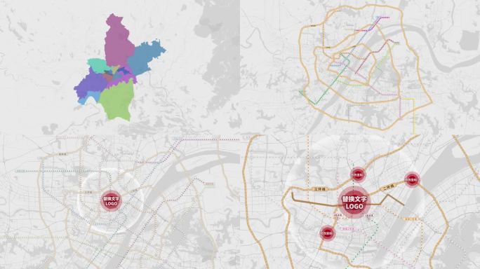 武汉城市地铁路网区位图