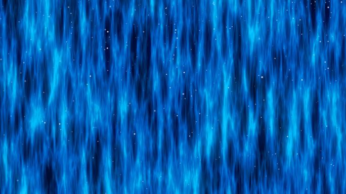 4K蓝色瀑布背景