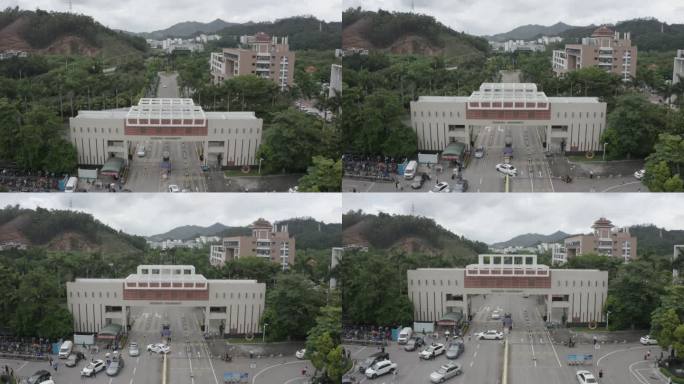 广东省惠州市惠州学院航拍大学学校